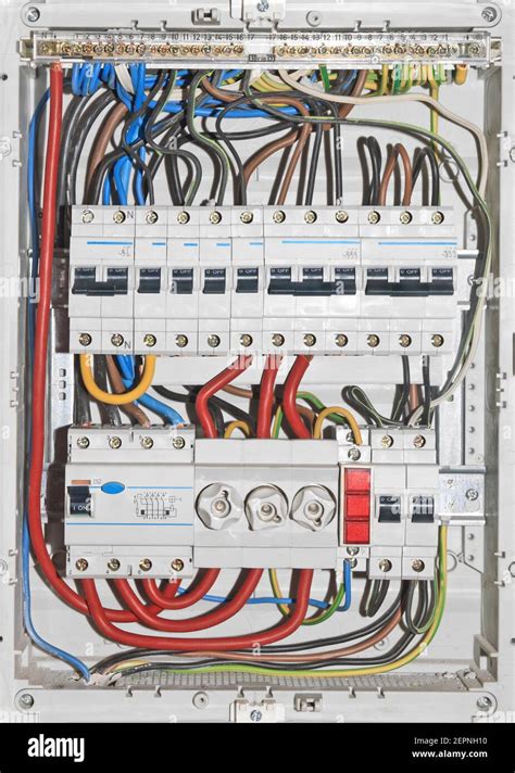 Electrical distribution board Stock Photos and Images